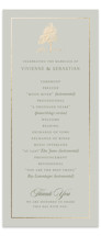 Country Elegance Foil-Pressed Wedding Programs