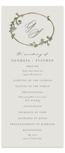 grandeur Foil-Pressed Wedding Programs