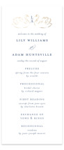 Swan Song Foil-Pressed Wedding Programs