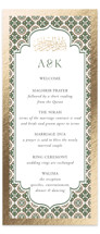 Kareem Foil-Pressed Wedding Programs