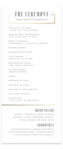 Documentary Foil-Pressed Wedding Programs