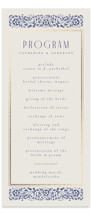 Tiled Romance Foil-Pressed Wedding Programs