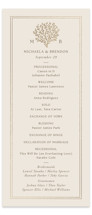 Seaside Foil-Pressed Wedding Programs