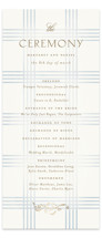 salt and ivory Foil-Pressed Wedding Programs