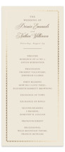 Ahlum Foil-Pressed Wedding Programs