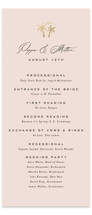 tropical getaway Foil-Pressed Wedding Programs