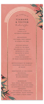 Birds of Paradise Foil-Pressed Wedding Programs