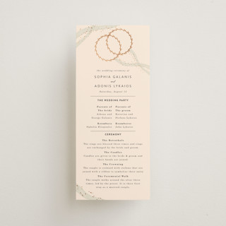 Stefana Foil-Pressed Wedding Programs