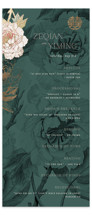 Auspicious Peonies Foil-Pressed Wedding Programs