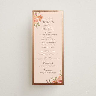 Jardin Foil-Pressed Wedding Programs
