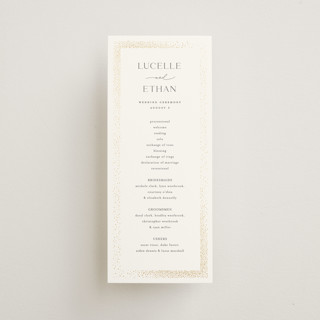 Flicker Foil-Pressed Wedding Programs