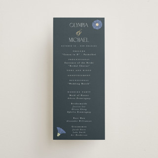 Nouveau Foil-Pressed Wedding Programs