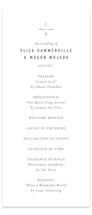 Minimal Monogram Foil-Pressed Wedding Programs