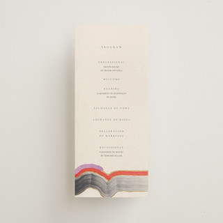 Agate Foil-Pressed Wedding Programs