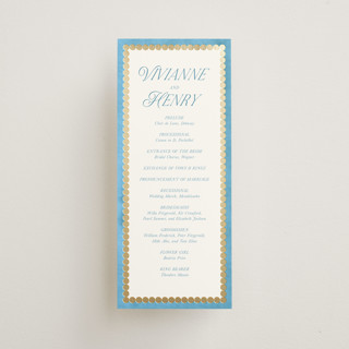 Knightsbridge Foil-Pressed Wedding Programs