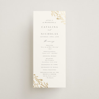 Swoon Foil-Pressed Wedding Programs