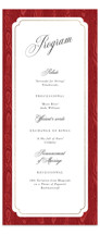 Moiré Foil-Pressed Wedding Programs
