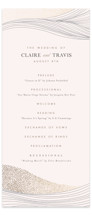 Flowing Stripes Foil-Pressed Wedding Programs