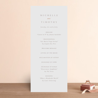 Better Half Foil-Pressed Wedding Programs