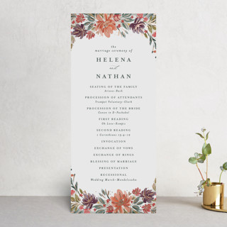 swag Foil-Pressed Wedding Programs