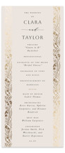 Floral Border Foil-Pressed Wedding Programs