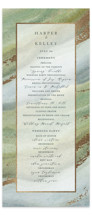 Coastal Lines Foil-Pressed Wedding Programs