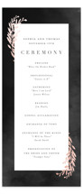 Lux branch Foil-Pressed Wedding Programs