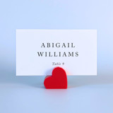Red Heart Place Card Holders, Set of 10 Place Card Holders