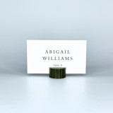 Army Green Circle Place Card Holder, Set of 25 Place Card Holders