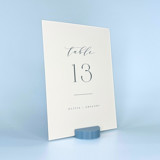 Dusty Blue Round Table Number Holder, Set of 5 Place Card Holders