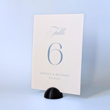 Black Dome Table Number Holders, Set of 5 Place Card Holders