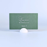 White Dome Place Card Holders, Set of 25 Place Card Holders