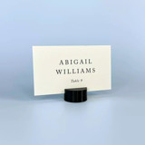 Black Circle Place Card Holder, Set of 25 Place Card Holders
