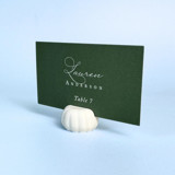 White Pumpkin Place Card Holder, Set of 25 Place Card Holders