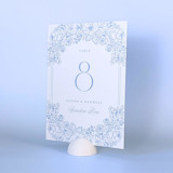 White Dome Table Number Holders, Set of 5 Place Card Holders