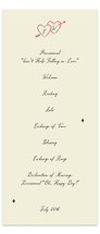 Vintage Lovers Wedding Programs