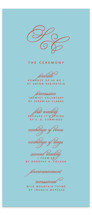 Vivid Wedding Programs