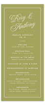 rory Wedding Programs