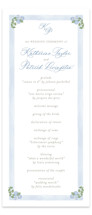 Pillowy border Wedding Program Cards 