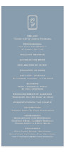 Bevel Monogram Wedding Programs