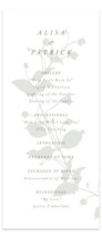 Autumnal Wedding Programs