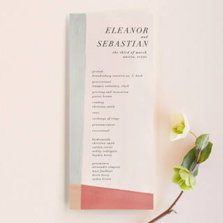 Eleanor Wedding Programs