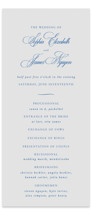 Amalfi Blue Wedding Programs