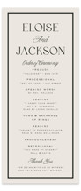 Galleria Wedding Programs