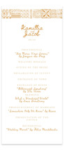 Tribal Rythm Wedding Programs