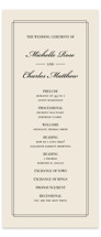 Uptown Formal Wedding Programs