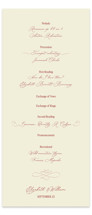 Elizabeth Wedding Programs