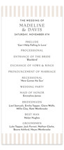 Classic Stripe Wedding Programs