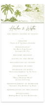 West Coast Toile Wedding Programs