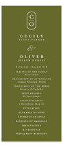 Garland Monogram Wedding Programs